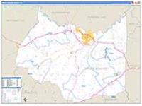 Prince Edward, Va Carrier Route Wall Map